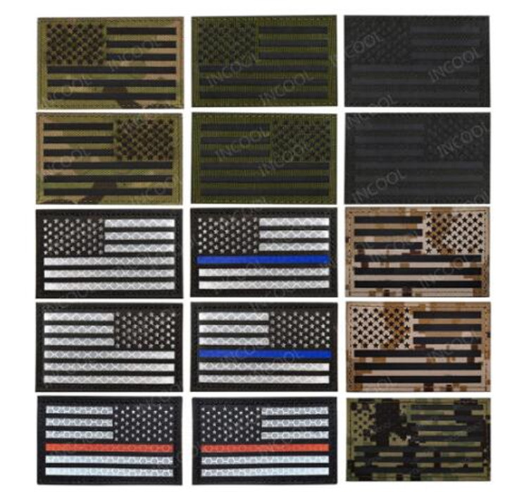 Infrared Reflective American Flag United States USA US Flags IR Patches Military Tactical Blue Line Patch Biker Fastener Badges
Infrared Reflective American Flag United States USA US Flags IR Patches Military Tactical Blue Line Patch Biker Fastener Badges