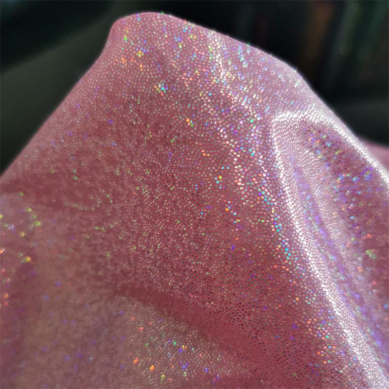 Clothing Fabric Glitter Laser Polyester Foil Bronzing Knit For Wedding Backdrop Decor Black White Blue Pin By The Meter