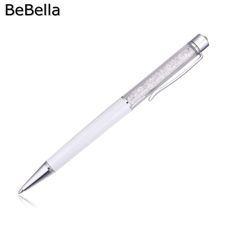 Ball point pen shape souvenir filling with Czech crystals