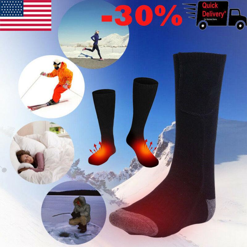 Electric Battery Heated Socks Feet Warmer Heater Ice Fishing Foot Shoe Boot Warm, Black
Electric Battery Heated Socks Feet Warmer Heater Ice Fishing Foot Shoe Boot Warm, Black