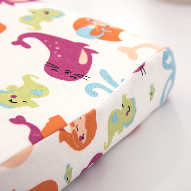 Pillows Anti Head Flat Baby Pillow Cartoon Infant Neck Protection Sleeping Support For Children Soft Kids Pillowcase With Latex Fliiing 220924