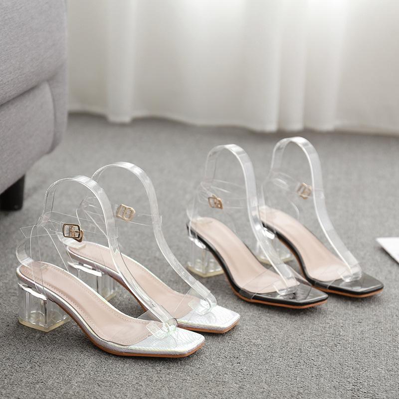 2021 Sandals High Heels Female Shoe Slip-on Loafers Summer Women's Med All-Match New Sexy High-heeled Block Girls Elastic Band
2021 Sandals High Heels Female Shoe Slip-on Loafers Summer Women's Med All-Match New Sexy High-heeled Block Girls Elastic Band