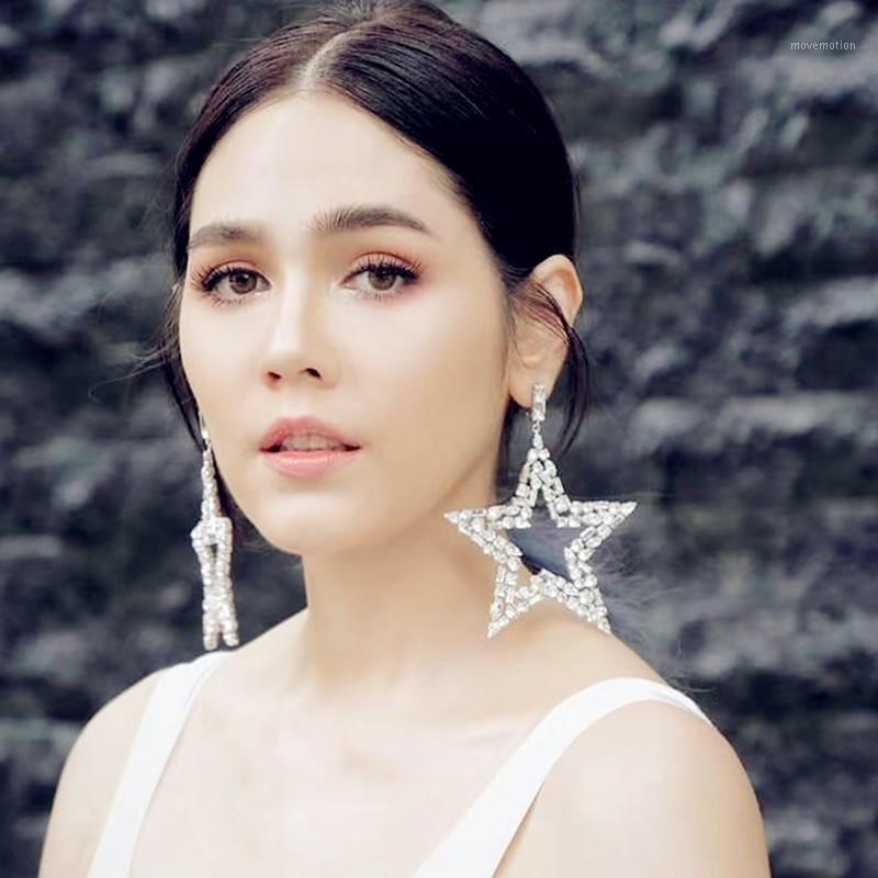 Boutique High Quality Crystal Rhinestone Star Pendant Big Dangle Earrings Jewelry Fashion Show Statement Earrings Accessories1
Boutique High Quality Crystal Rhinestone Star Pendant Big Dangle Earrings Jewelry Fashion Show Statement Earrings Accessories1