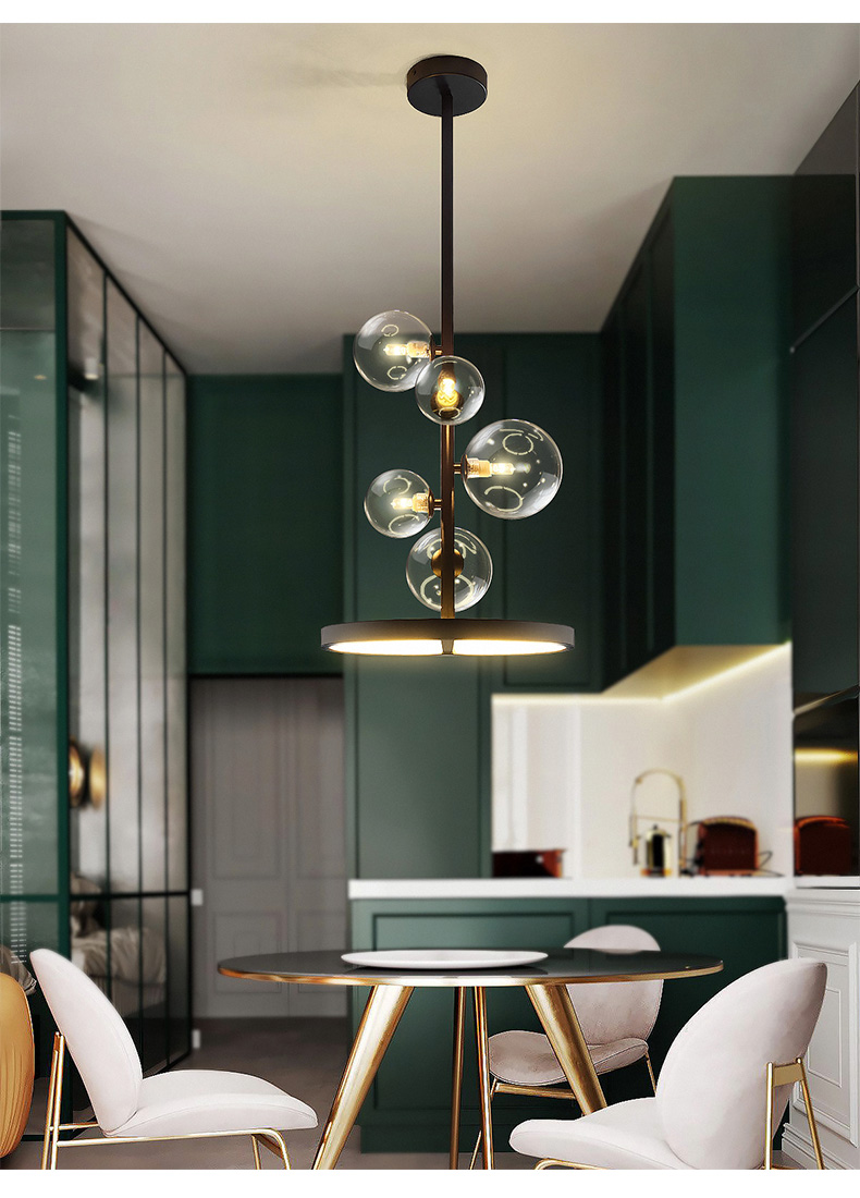 Creative Modern Nordic G9 Chandelier Clear Glass Ball Black LED Pendant Lamp For Dining Living Room Bar Coffee Shop Restaurant
Creative Modern Nordic G9 Chandelier Clear Glass Ball Black LED Pendant Lamp For Dining Living Room Bar Coffee Shop Restaurant