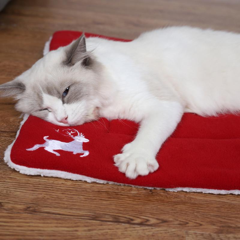 Pet Dog Warm Soft Bed Blanket Christmas Cat Sleeping Mat Cushion Sofa Winter Warming Puppy Matress Deer Pattern, Red
Pet Dog Warm Soft Bed Blanket Christmas Cat Sleeping Mat Cushion Sofa Winter Warming Puppy Matress Deer Pattern, Red