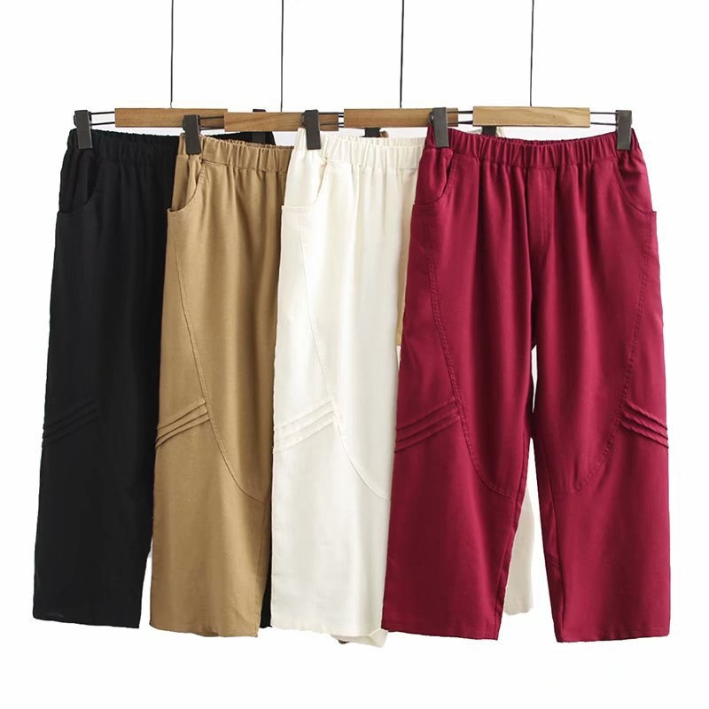 Xl-4xl Plus Size Spring Summer Complete Cut Casual Solid Trousers Shredded Fine Cotton Pants 1nhv, Black
Xl-4xl Plus Size Spring Summer Complete Cut Casual Solid Trousers Shredded Fine Cotton Pants 1nhv, Black