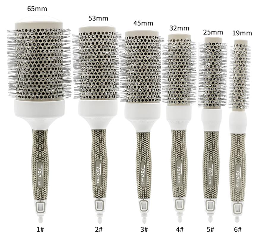 6 Size Available Hair Ceramic Brush Alunimium Tube Ionic Round Hairbrush For Hairstyling Pro Hairdressing Brushes With Tail Pin
6 Size Available Hair Ceramic Brush Alunimium Tube Ionic Round Hairbrush For Hairstyling Pro Hairdressing Brushes With Tail Pin