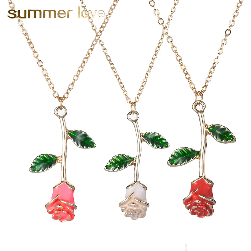 New Fashion Rose Flower Choker Necklace for Women Elegant Pink Red Pendant Necklace Trendy Valentine's Day Present Wholesale
New Fashion Rose Flower Choker Necklace for Women Elegant Pink Red Pendant Necklace Trendy Valentine's Day Present Wholesale