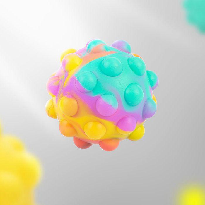 Fidget Toys Pop It New 3D Decompression Ball Cross-border Silicone Decompression Vent Toy Rodent Control Pioneer Round Ball Pinch Music