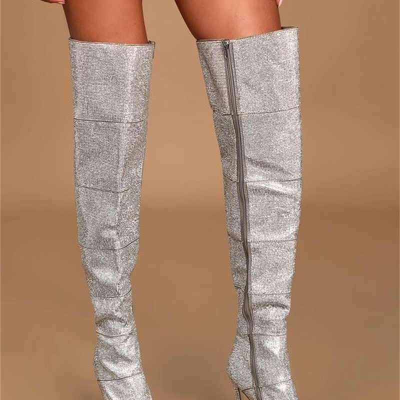 Complete Bling Strass Thigh High on Knee Side Zipper Crystal Fashion Pointed to Ladies Stage Boots Qrta, As pic
Complete Bling Strass Thigh High on Knee Side Zipper Crystal Fashion Pointed to Ladies Stage Boots Qrta, As pic