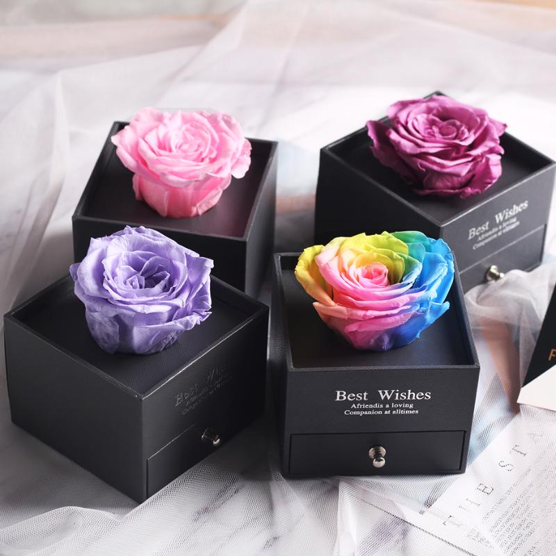 Unique square box jewelry box rose flower real rose Valentine's day gift birthday gift Christmas girlfriend custom, Black
Unique square box jewelry box rose flower real rose Valentine's day gift birthday gift Christmas girlfriend custom, Black