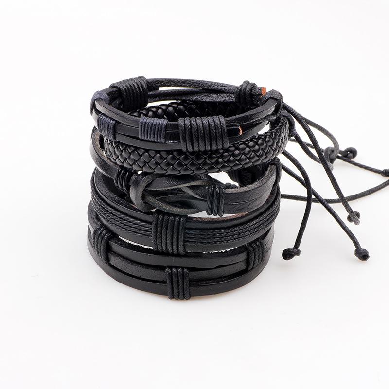 5pcs/set Handmade Braided Genuine Leather Genuine Leather Rope Punk Vintage Unisex Casual Bracelets For Women Gift Jewelry
5pcs/set Handmade Braided Genuine Leather Genuine Leather Rope Punk Vintage Unisex Casual Bracelets For Women Gift Jewelry