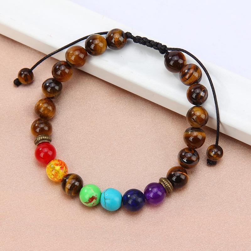 Beaded, Strands 7 Chakra Natural Stone Beads Charm Bracelet Adjustable Rope Religious Buddhism Women Men Strand Bangles Yoga Jewelry, Black
Beaded, Strands 7 Chakra Natural Stone Beads Charm Bracelet Adjustable Rope Religious Buddhism Women Men Strand Bangles Yoga Jewelry, Black