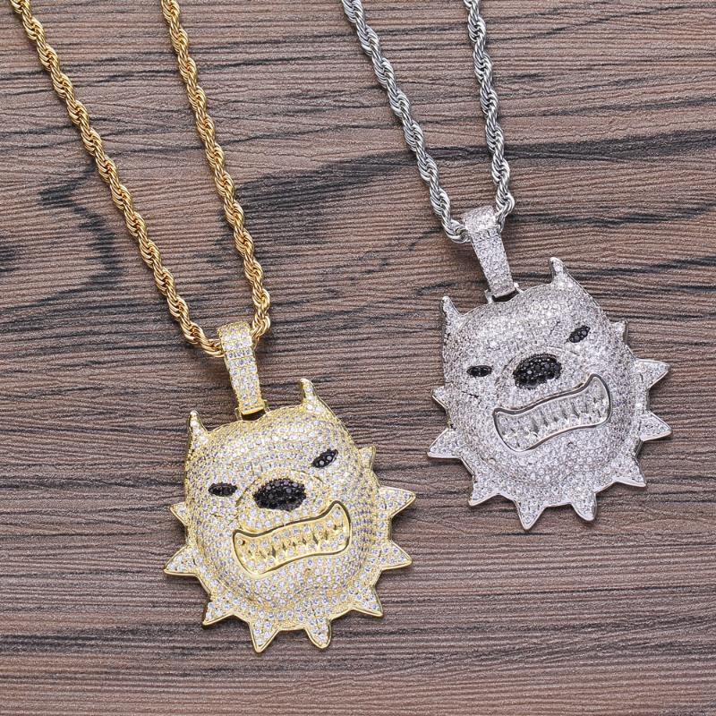 New fierce pitbull dog Pendant Brass Micro pave with CZ stones Necklace Gold Color Jewelry HIP HOP CN087
New fierce pitbull dog Pendant Brass Micro pave with CZ stones Necklace Gold Color Jewelry HIP HOP CN087