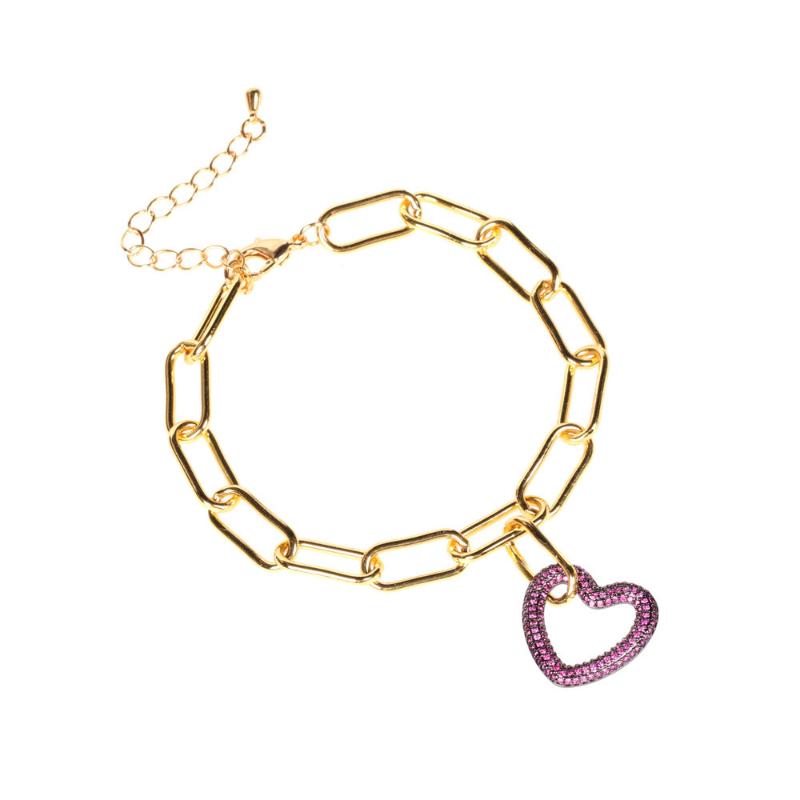 Fashion all-match heart-shaped pendant bracelet ladies simple temperament thick chain bracelet jewelry gift
Fashion all-match heart-shaped pendant bracelet ladies simple temperament thick chain bracelet jewelry gift
