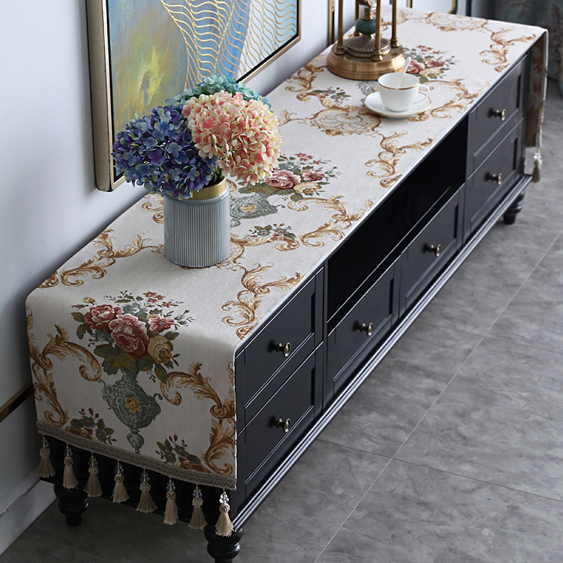 Proud Rose European TV Cabinet Cover Cloth Tassel Tablecloth Table Runner Household TV Ark Dustproof Cover Dresser 201120
Proud Rose European TV Cabinet Cover Cloth Tassel Tablecloth Table Runner Household TV Ark Dustproof Cover Dresser 201120