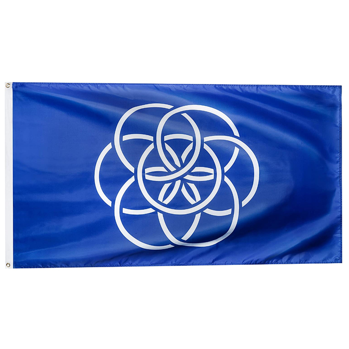 International of Planet Earth Flags Outdoor Indoor Banners 3X5FT 100D Polyester High Quality Vivid Color With Two Brass Grommets