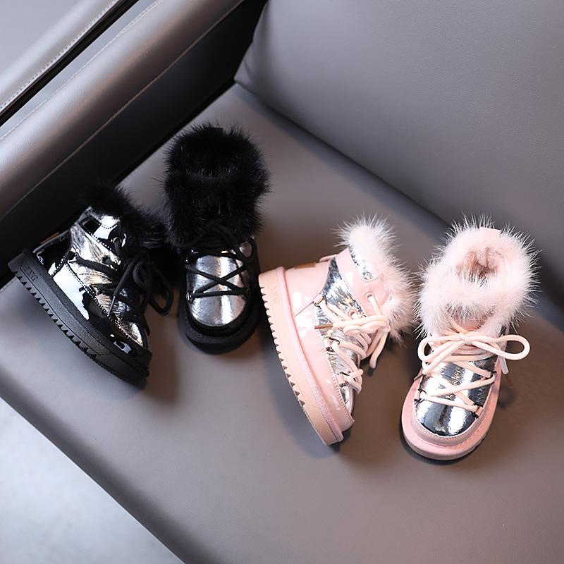 children snow boots 2020 winter new children's shoes girls plus velvet thick warm boots, Black
children snow boots 2020 winter new children's shoes girls plus velvet thick warm boots, Black