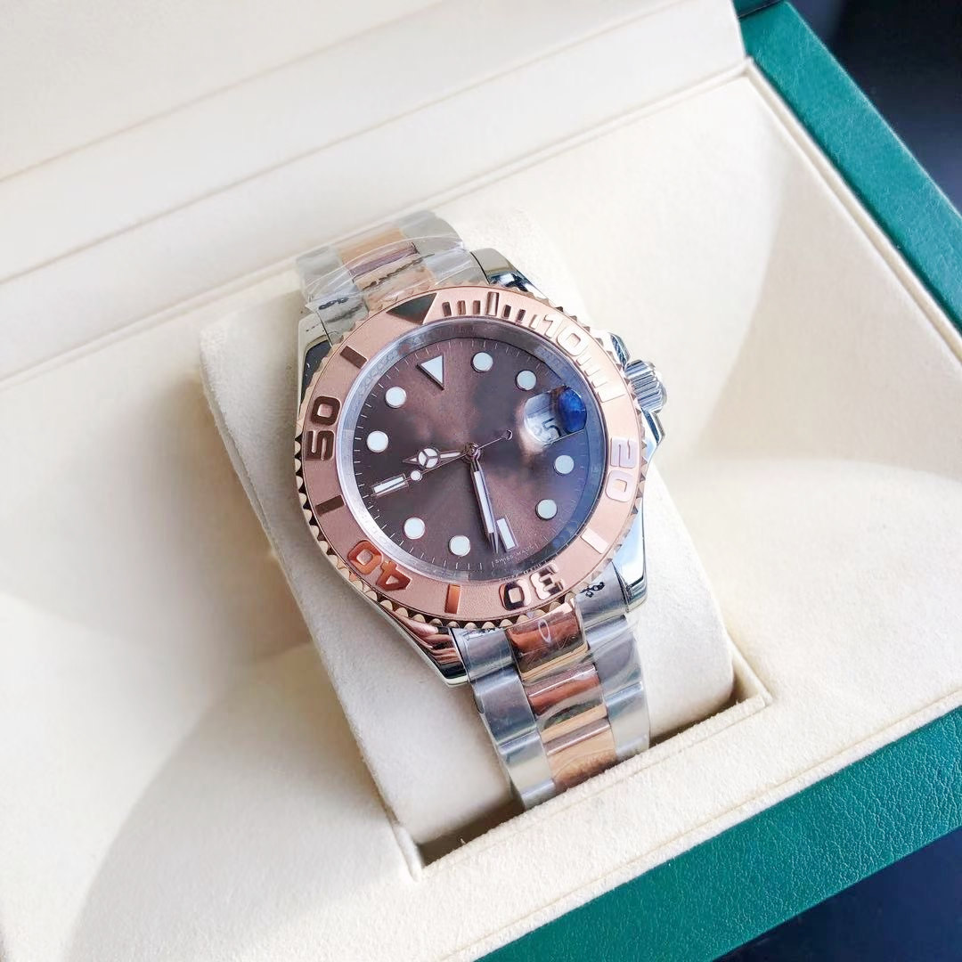 Waterproof high quality casual 40mm mens womens watch stainless steel bracelet rubber strap Mechanical automatic sweep watches fashion sport, Slivery;brown
Waterproof high quality casual 40mm mens womens watch stainless steel bracelet rubber strap Mechanical automatic sweep watches fashion sport, Slivery;brown