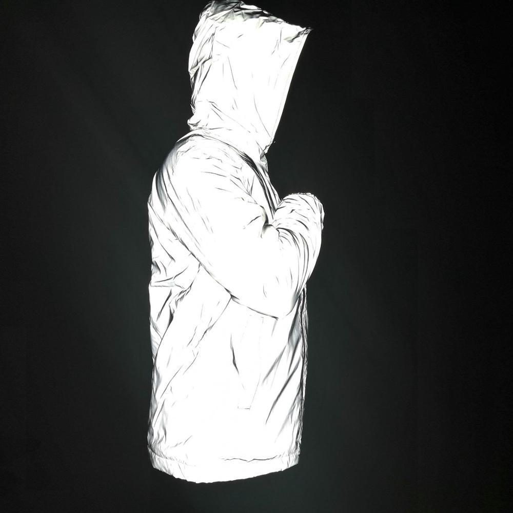Women Reflective Jacket Men Girls Light Glowing Jackets Boys Hip Hop Streetwear Skateboard Waterproof Outwear Hoodies 201023