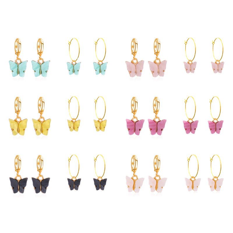 Chic Fashion Butterfly Small Gold Hoop Earrings for Women 2020 Colorful Acrylic Boho De Mujer Earings Hoops Ear Rings Jewelry, Golden
Chic Fashion Butterfly Small Gold Hoop Earrings for Women 2020 Colorful Acrylic Boho De Mujer Earings Hoops Ear Rings Jewelry, Golden