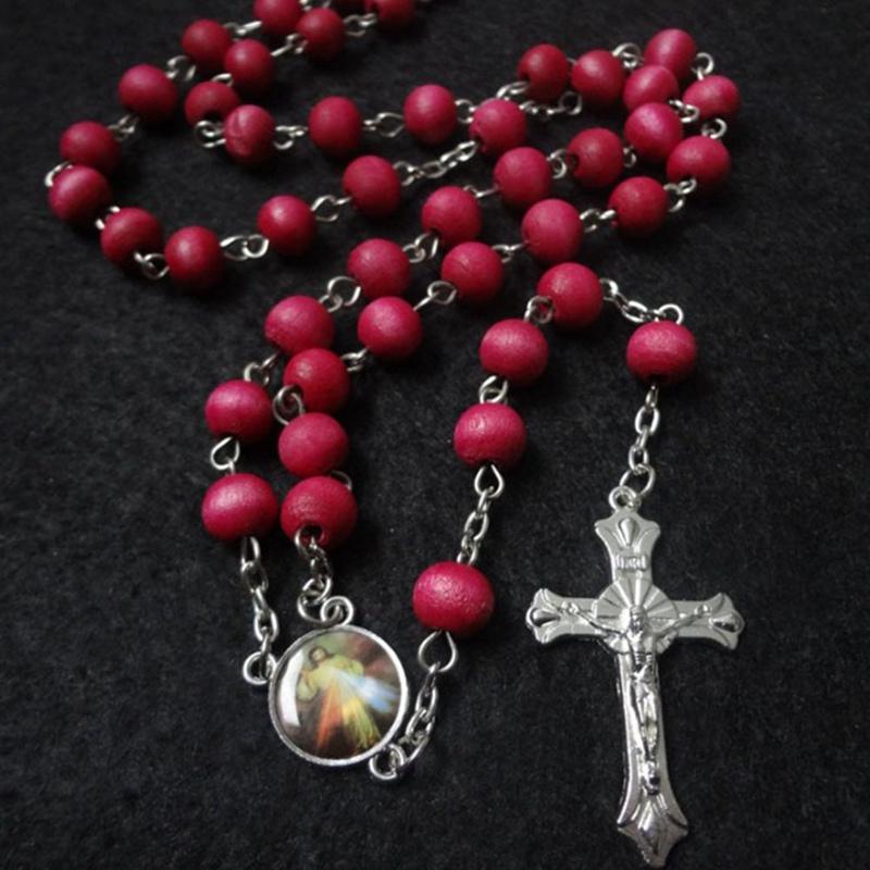2020 Religious White Simulated Pearl Beads Red Rose Catholic Rosary Necklace Women Long Strand Necklaces Jesus Jewelry Gift
2020 Religious White Simulated Pearl Beads Red Rose Catholic Rosary Necklace Women Long Strand Necklaces Jesus Jewelry Gift