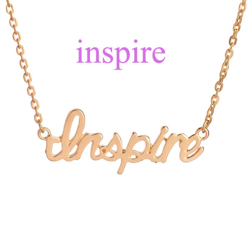 Inspirational Block Letter Word Inspire Pendant Charm Necklace and Chain Jewelry
Inspirational Block Letter Word Inspire Pendant Charm Necklace and Chain Jewelry