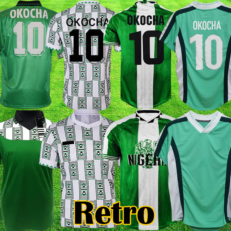 1994 1996 1998 Retro soccer jerseys 94 Vintage 96 football shirt OKOCHA jersey YEKINI FINIDI 98 Classic maillot de foot, 1998 home
1994 1996 1998 Retro soccer jerseys 94 Vintage 96 football shirt OKOCHA jersey YEKINI FINIDI 98 Classic maillot de foot, 1998 home