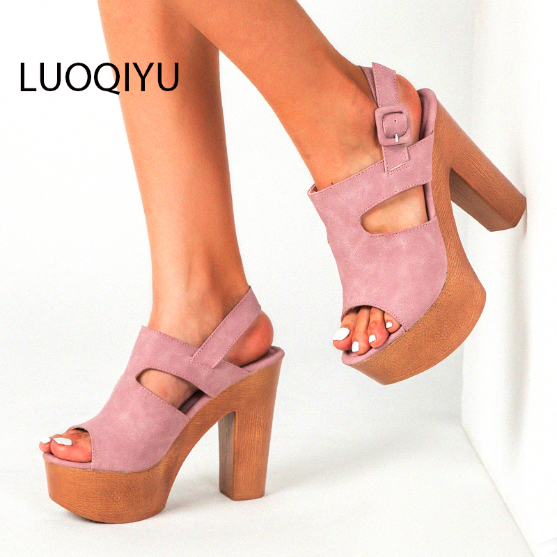 2020 Wooden Sandals High Heels 12cm Chunky Srap Women's Shoes Soft Leather Mouth Big Size43 Sandalias Mujer 96iu, Pink
2020 Wooden Sandals High Heels 12cm Chunky Srap Women's Shoes Soft Leather Mouth Big Size43 Sandalias Mujer 96iu, Pink