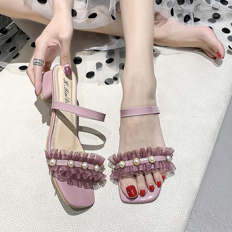 Fashion String Bead Women Ankle Strap Sandals Elegant Lace Square Heel Shoes Woman Summer Open Toe Party Sandalias1, Slippers
Fashion String Bead Women Ankle Strap Sandals Elegant Lace Square Heel Shoes Woman Summer Open Toe Party Sandalias1, Slippers