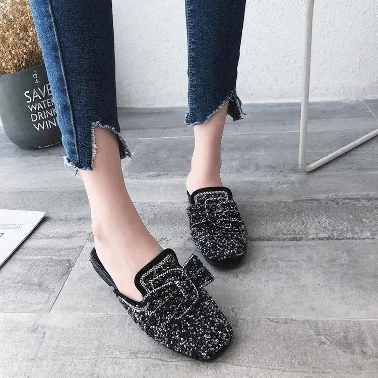Fashion Crystal Bling Mules Slippers Women Shoes Female Mules Shoes Square Low Heels Elegant Woman Slipper Casual #TE3P
Fashion Crystal Bling Mules Slippers Women Shoes Female Mules Shoes Square Low Heels Elegant Woman Slipper Casual #TE3P