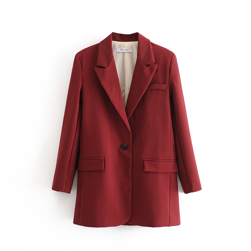 2021 New Fashionable Women Blazers Released Fashion Vintage Burgundy Ladies Casual Jacket Women's Clothing MFY3
2021 New Fashionable Women Blazers Released Fashion Vintage Burgundy Ladies Casual Jacket Women's Clothing MFY3