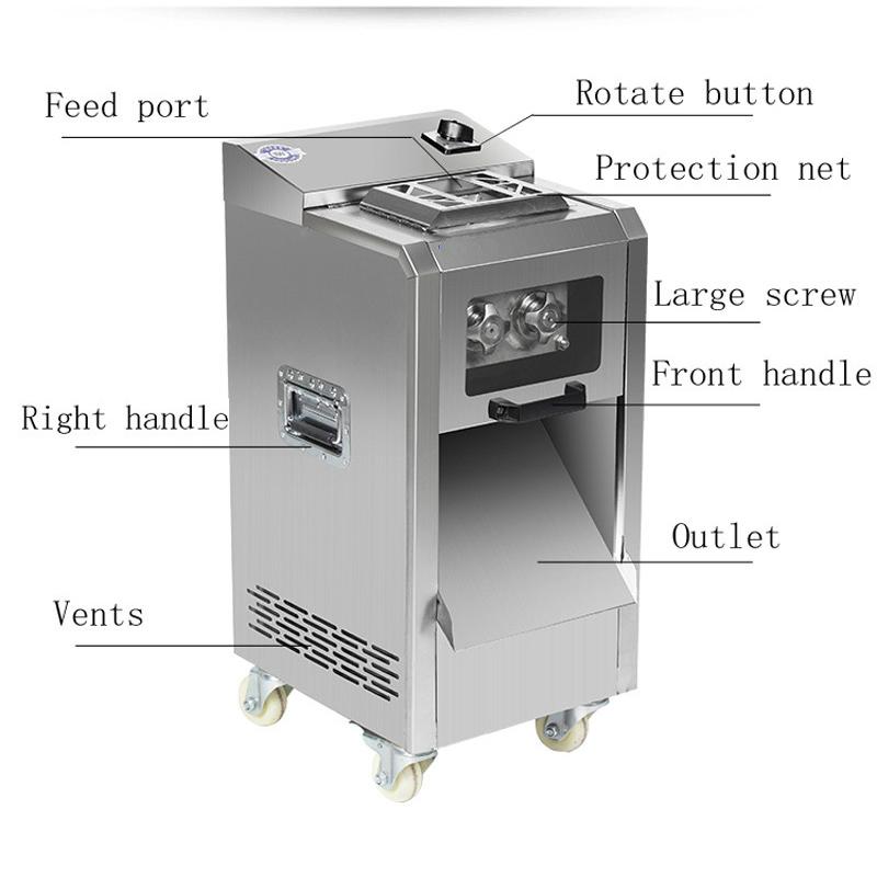 High Quality Meat Cutter Stainless Steel Vertical Meat Slicer Commercial Cutting Machine Removable Blade
High Quality Meat Cutter Stainless Steel Vertical Meat Slicer Commercial Cutting Machine Removable Blade