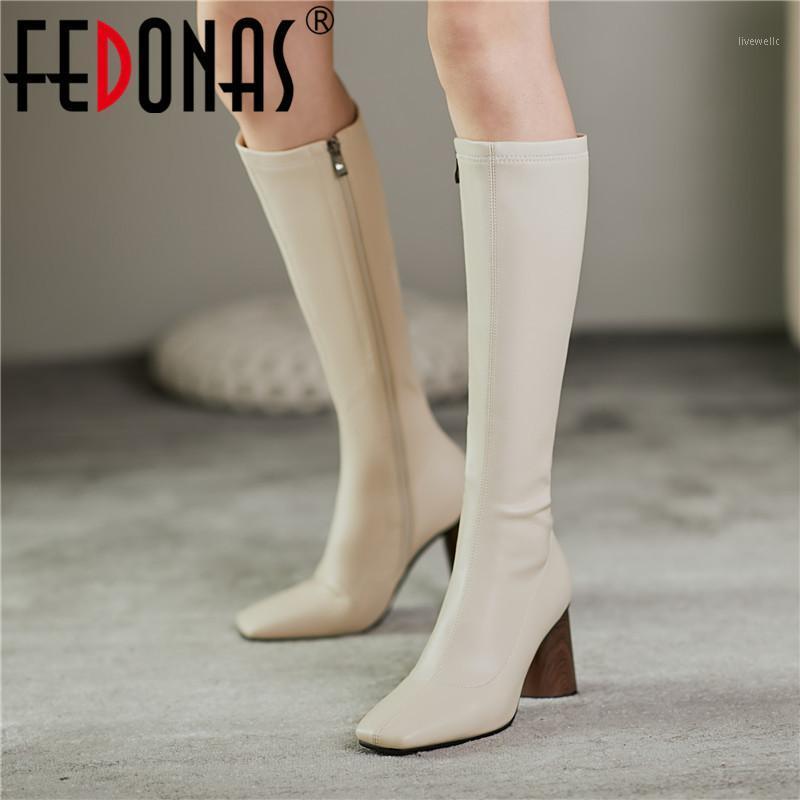 FEDONAS Square Toe Women's Office Boots 2020 Fall Winter Knee High Heels Wide Leg Side Zipper Newest Slim Long Shoes Woman1, Brownd
FEDONAS Square Toe Women's Office Boots 2020 Fall Winter Knee High Heels Wide Leg Side Zipper Newest Slim Long Shoes Woman1, Brownd