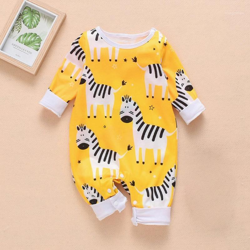 Autumn Newborn Baby Clothes Boys Girls Rompers Cartoon Zebra Printed Long Sleeve Cotton Kid Jumpsuit Playsuit Outfits 0-18M11, Sk0995 
Autumn Newborn Baby Clothes Boys Girls Rompers Cartoon Zebra Printed Long Sleeve Cotton Kid Jumpsuit Playsuit Outfits 0-18M11, Sk0995