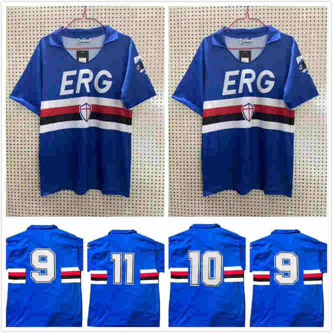 1990 1991 Sampdoria Mancini Vialli home Soccer Jersey 1990 1991 Maglie da Calcio 89 90 Sampdoria Retro Vintage Classic Football Shirt, Blue
1990 1991 Sampdoria Mancini Vialli home Soccer Jersey 1990 1991 Maglie da Calcio 89 90 Sampdoria Retro Vintage Classic Football Shirt, Blue