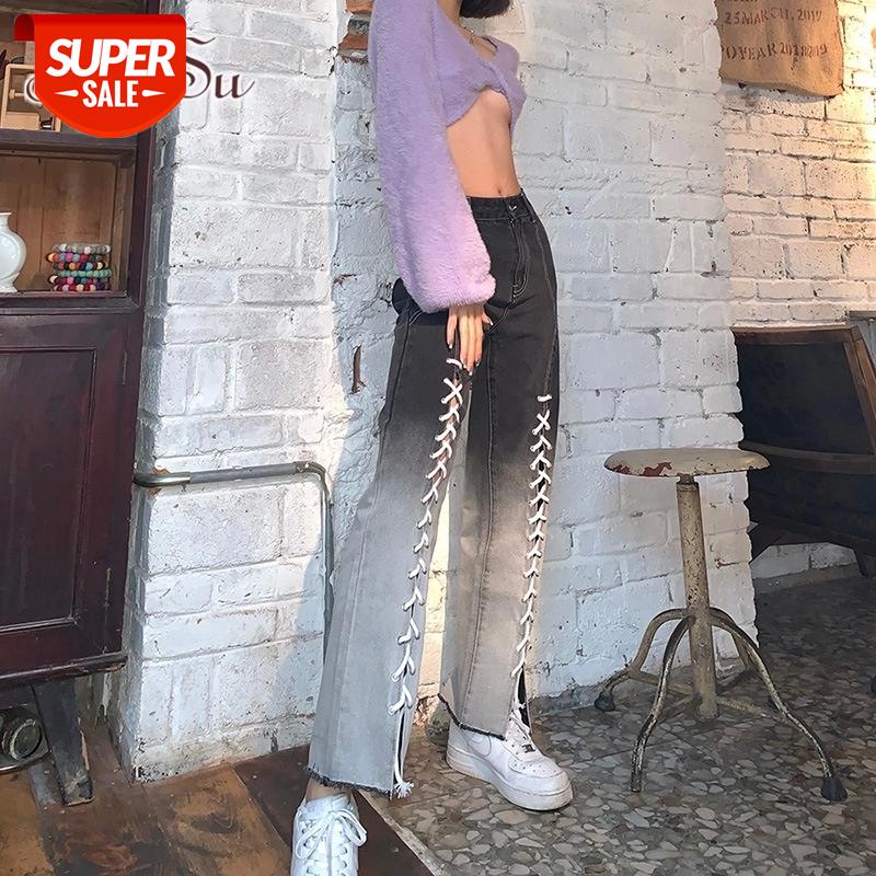 ArtSu Women Y2K Gradient Lace Up Jeans Split Drawstring Chic Denim Harajuku Straight Black Pants Streetwear Trousers PA52521 #Y83l, Black;white
ArtSu Women Y2K Gradient Lace Up Jeans Split Drawstring Chic Denim Harajuku Straight Black Pants Streetwear Trousers PA52521 #Y83l, Black;white