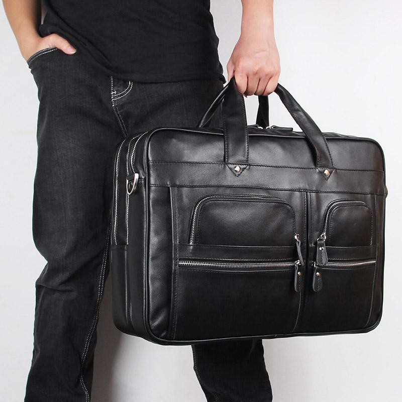 Nesitu Large Brown Black Genuine Crazy Horse Leather 17'' Laptop Men's Briefcase Business Travel Messenger Bag Portfolio M73871
Nesitu Large Brown Black Genuine Crazy Horse Leather 17'' Laptop Men's Briefcase Business Travel Messenger Bag Portfolio M73871