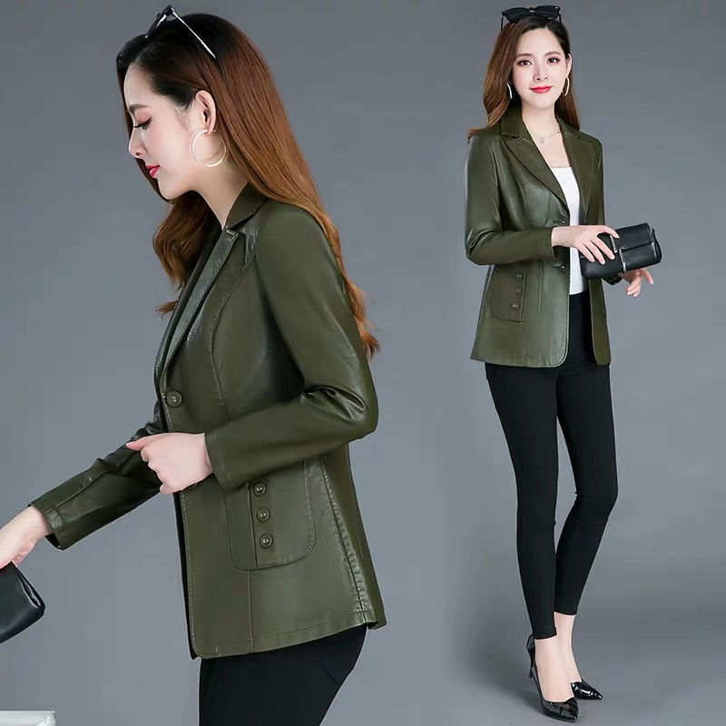 Size 3xl 4xl female leather 2020 spring and autumn women's jackets outerwear Green Army jacket, Fuchsia
Size 3xl 4xl female leather 2020 spring and autumn women's jackets outerwear Green Army jacket, Fuchsia
