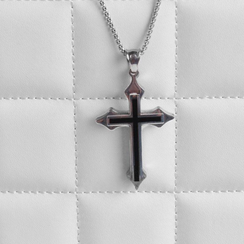 wholesale 2020 necklace for men Stainless steel cross necklace pendent chain on o chain choker metal punk hip hop jewelry
wholesale 2020 necklace for men Stainless steel cross necklace pendent chain on o chain choker metal punk hip hop jewelry