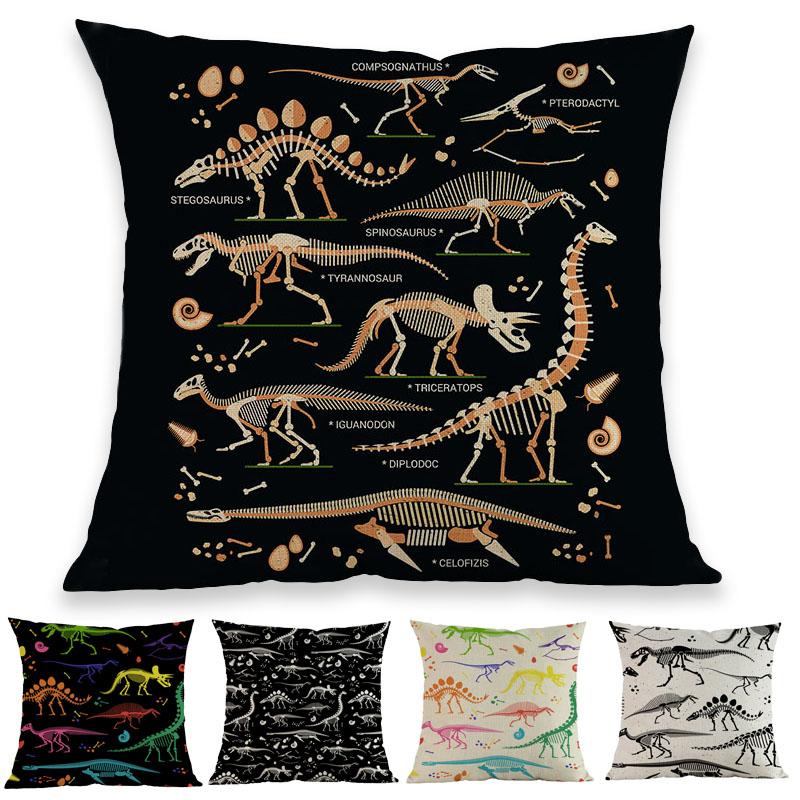 Cartoon Prehistory Jurassic Pattern Of Skeletons Of Dinosaurs And Fossils Pillow Case Home Decoration Cushion Cover
Cartoon Prehistory Jurassic Pattern Of Skeletons Of Dinosaurs And Fossils Pillow Case Home Decoration Cushion Cover