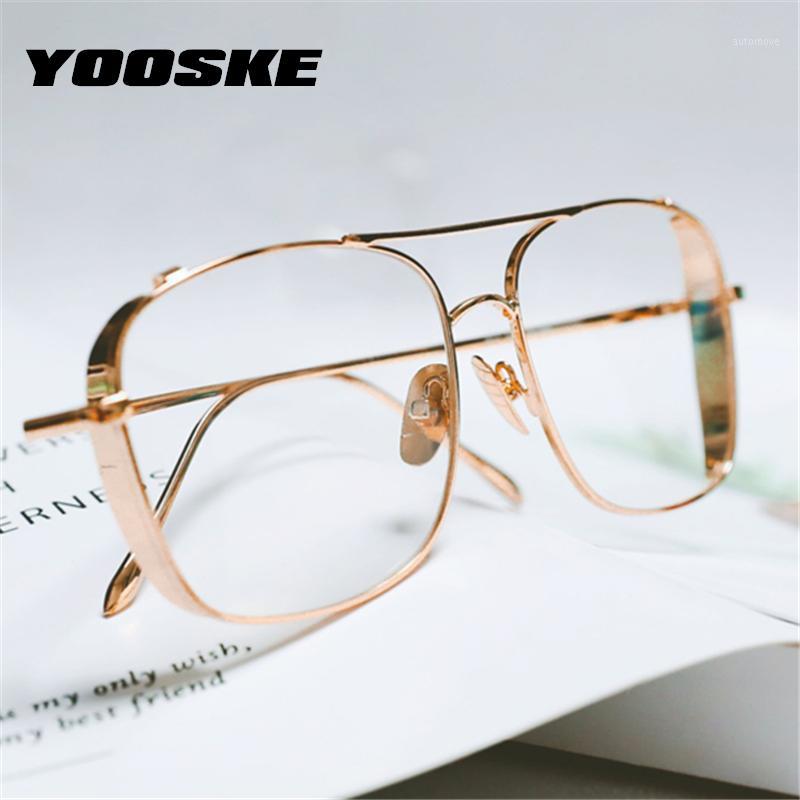 YOOSKE Transparent Glasses Women Men Oversized Alloy Eyeglasses Optical Frames Female Male Clear Myopia Frame1
YOOSKE Transparent Glasses Women Men Oversized Alloy Eyeglasses Optical Frames Female Male Clear Myopia Frame1