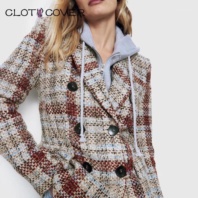 Women Fashion Double Breasted Tweed Check Blazers Coat Vintage Long Sleeve Pockets Female Business Suit Tops Winter Overcoat1, Cc-bb3167
Women Fashion Double Breasted Tweed Check Blazers Coat Vintage Long Sleeve Pockets Female Business Suit Tops Winter Overcoat1, Cc-bb3167