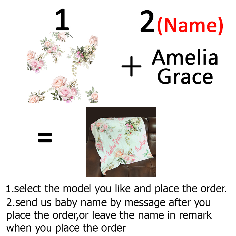 Swaddling For Blankets Newborn Name Personalised Coral Fleece Bedding Bed Crib Blanket Baby Gift LJ201130