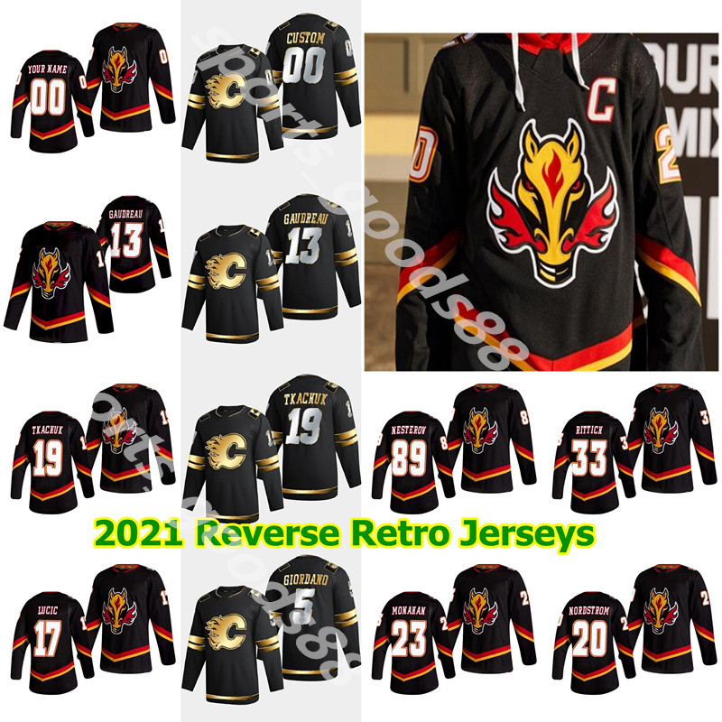2021 Calgary Flames Reverse Retro Hockey Jersey Johnny Gaudreau Mikael Backlund Elias Lindholm Milan Lucic Matthew Tkachuk Hanifin Talbot, Colour 15
2021 Calgary Flames Reverse Retro Hockey Jersey Johnny Gaudreau Mikael Backlund Elias Lindholm Milan Lucic Matthew Tkachuk Hanifin Talbot, Colour 15