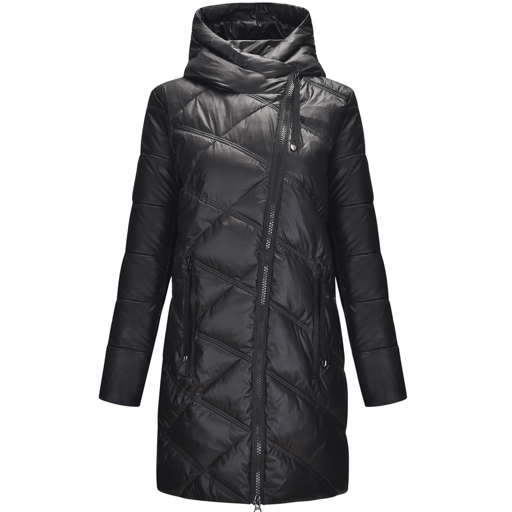 Women's Winter Warm Hooded Parka Jacket Coat Thickened Cotton Padded Overcoat Jackets and Coats 201217