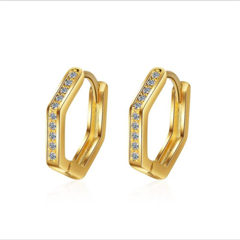 TJP Latest Zircon CZ Gold Female Hoop Earrings For Women Jewelry Fashion 925 Sterling Silver Earrings Girl Party Accessories Hot
TJP Latest Zircon CZ Gold Female Hoop Earrings For Women Jewelry Fashion 925 Sterling Silver Earrings Girl Party Accessories Hot