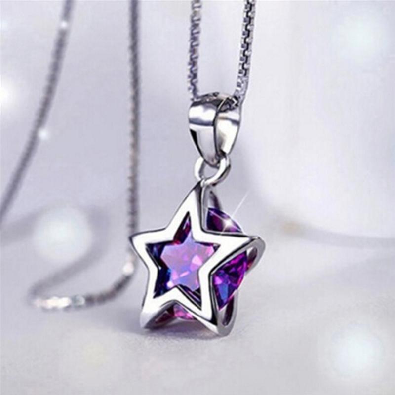 42 cm Crystal Pendant Necklaces for Women Long Chain Silver Plated Hollow Tone Star Zircon Necklace Jewelry Gifts
42 cm Crystal Pendant Necklaces for Women Long Chain Silver Plated Hollow Tone Star Zircon Necklace Jewelry Gifts