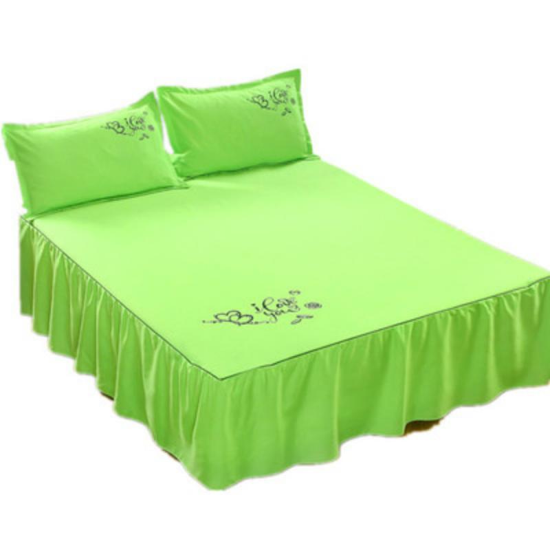 1.8m*2.2m Bed skirt bed cover single simons cover protector three-piece set solid color home textile, 16
1.8m*2.2m Bed skirt bed cover single simons cover protector three-piece set solid color home textile, 16