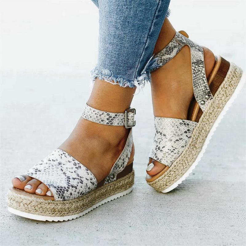 Brand Ladies Sandals Shoes Womens Open Toe Ankle Pumps Straw Thick Bottom Shoes Snake Grain Roman Sandals chaussures1, Leopard
Brand Ladies Sandals Shoes Womens Open Toe Ankle Pumps Straw Thick Bottom Shoes Snake Grain Roman Sandals chaussures1, Leopard